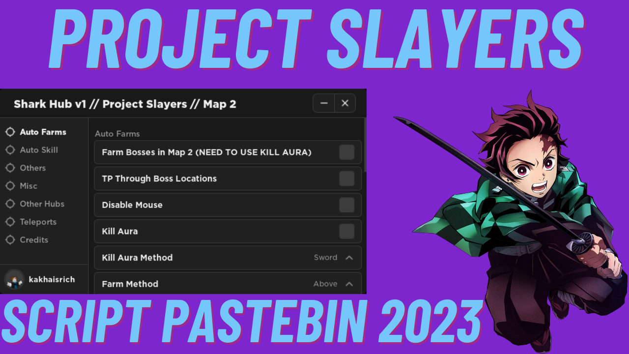 Best Project Slayers Script Pastebin 2023 [Update 1.5]